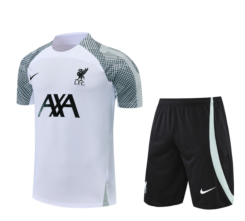 AAA Quality Liverpool 22/23 White/Black Training Kit Jerseys